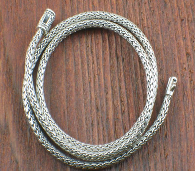 Sterling Silver Bali Style Chain